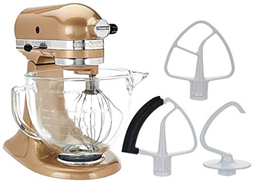 Artisan Design 5-Quart KitchenAid Stand Mixer with Glass Bowl - Plumberry