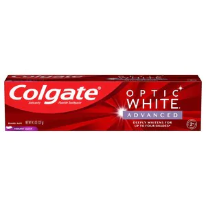 3 2 Oz Colgate En Blanco Avanzada Dientes Blanqueamiento Pasta De Dientes Vibrante Limpio Ebay